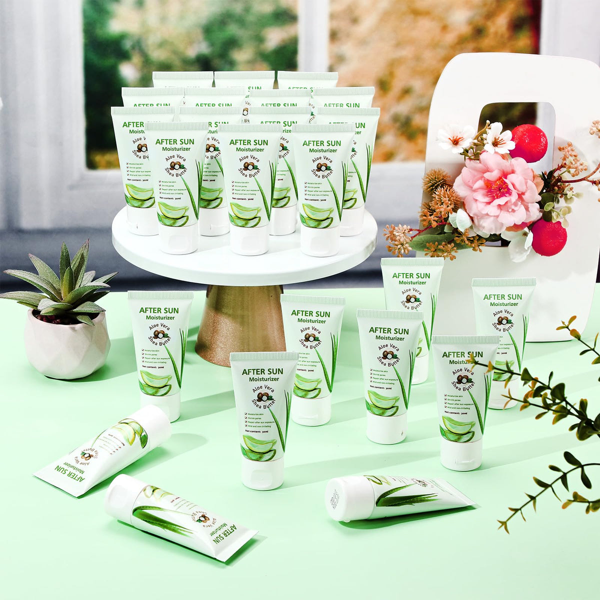 Dansib aloe vera moisturizer, quick-absorbing for face and body.
