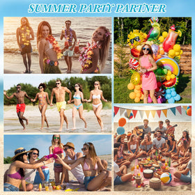Dansib beach party favors display ready for guests at weddings or graduations