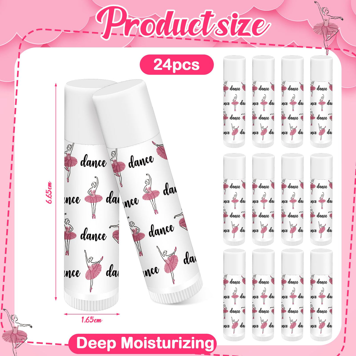 Dansib lip balm in compact packaging, travel-friendly for on-the-go touchups