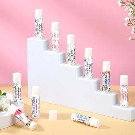 Dansib floral design lip balm stick ready for gifts.