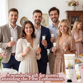 Guest-favor set suitable for baptisms and first communions.