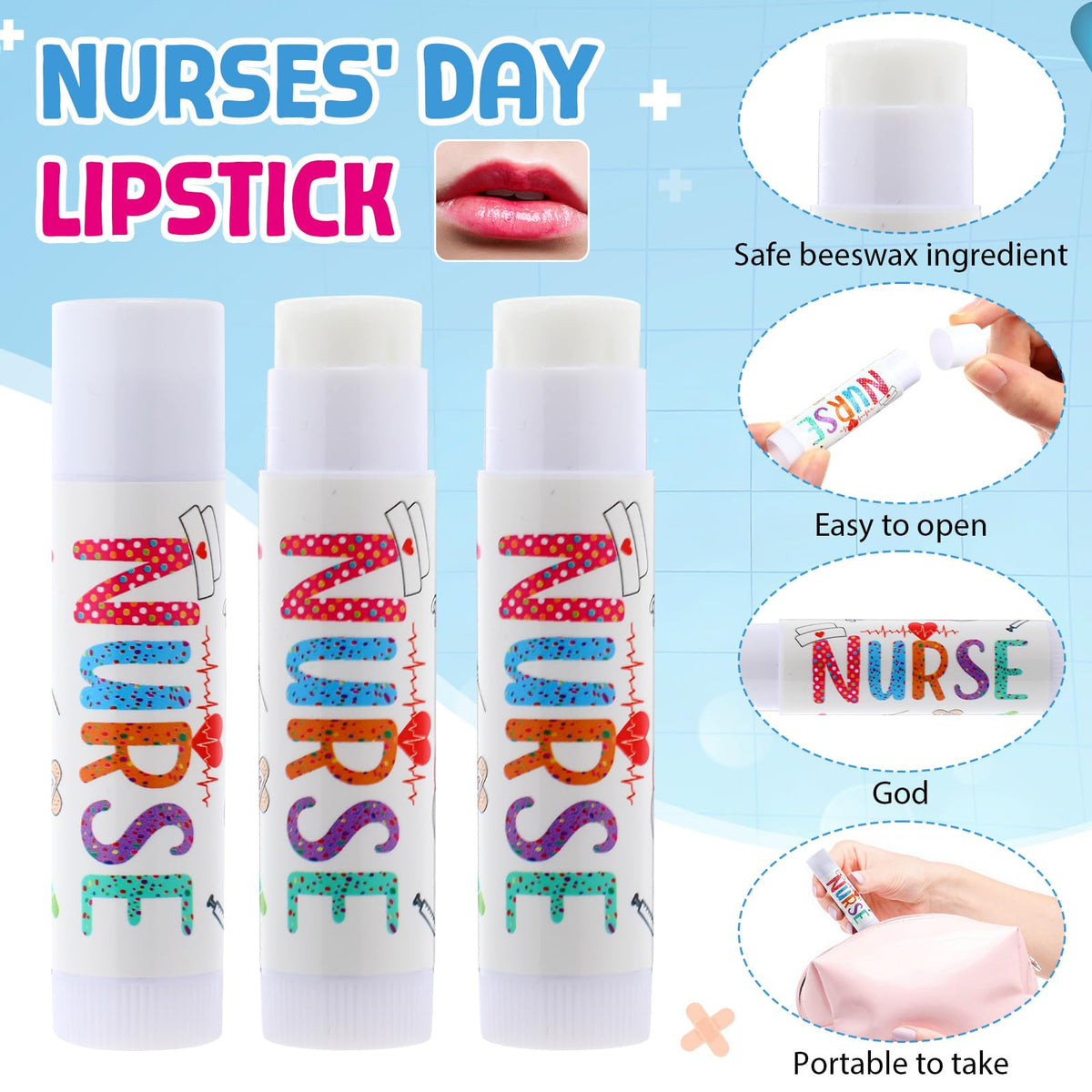 Dansib honey-flavored lip balms, individually wrapped for gifting