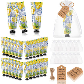 Dansib lemon hand cream with baby shower packaging design for elegant guest favors.