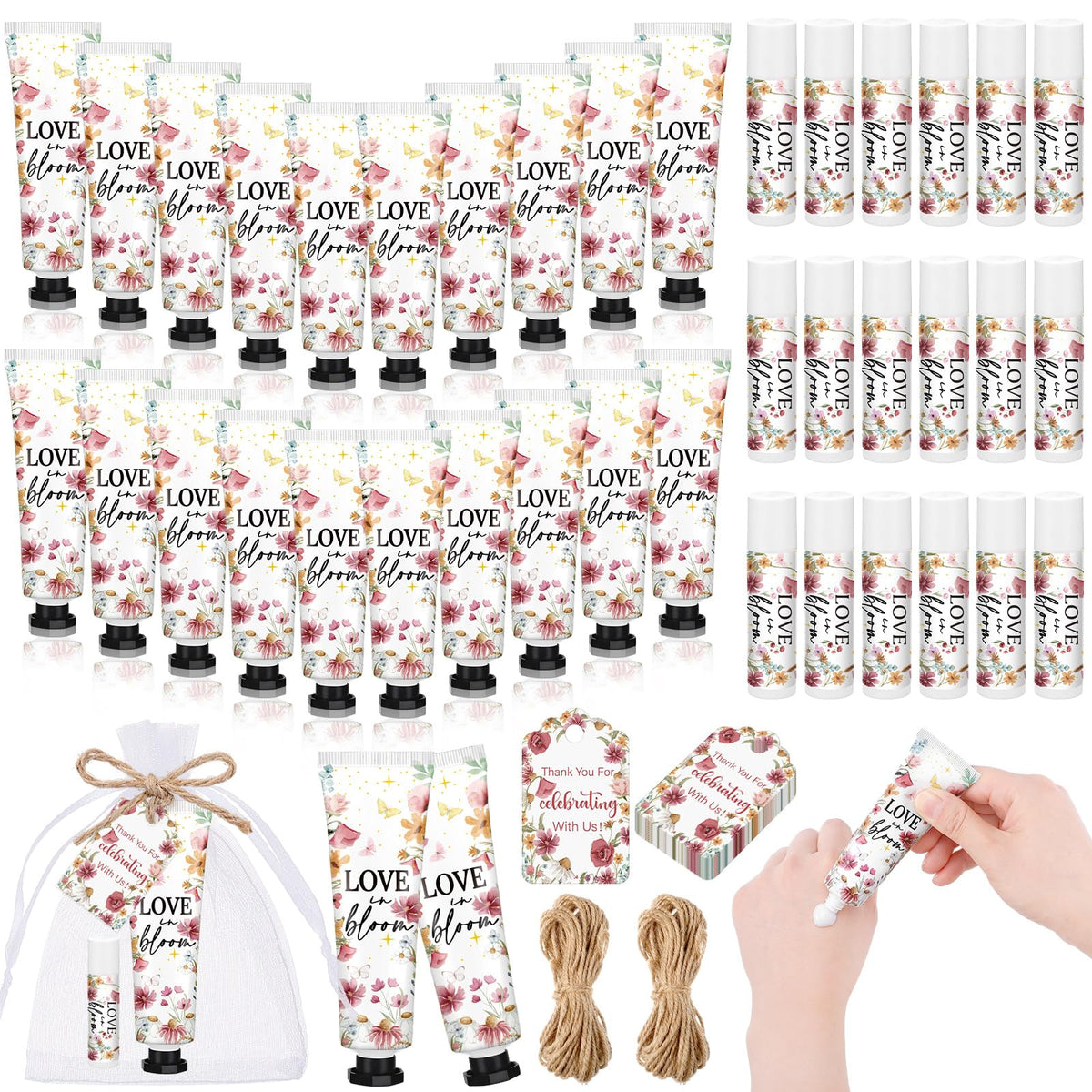 Dansib Love Is in Blooming hand cream 30ml, softly scented, ideal for guest favors.
