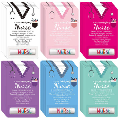 Dansib Nurse Week lip balm 24pk box front, ready for gifting at hospital celebrations.