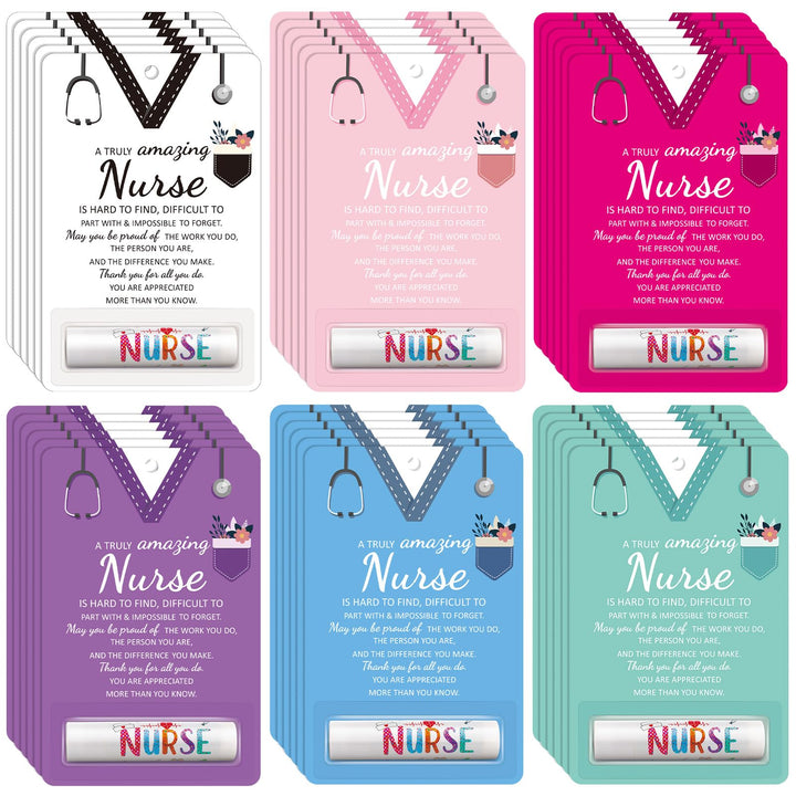 Dansib Nurse Week lip balm 24pk box front, ready for gifting at hospital celebrations.