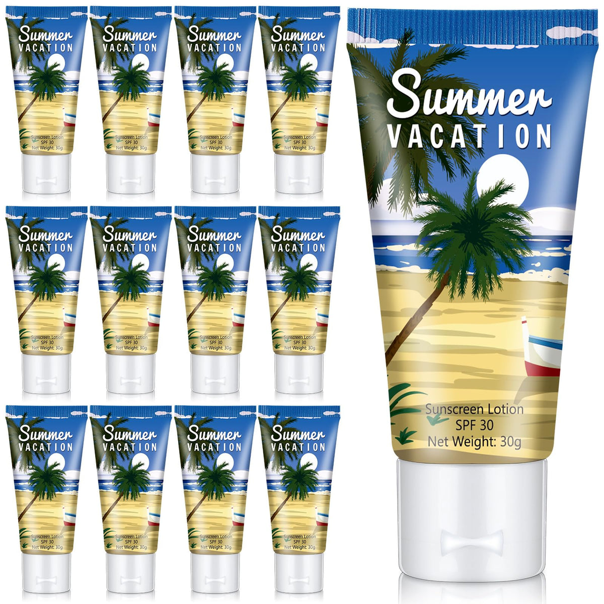 Dansib travel-size sunscreen 12-pack for on-the-go protection and gifts.