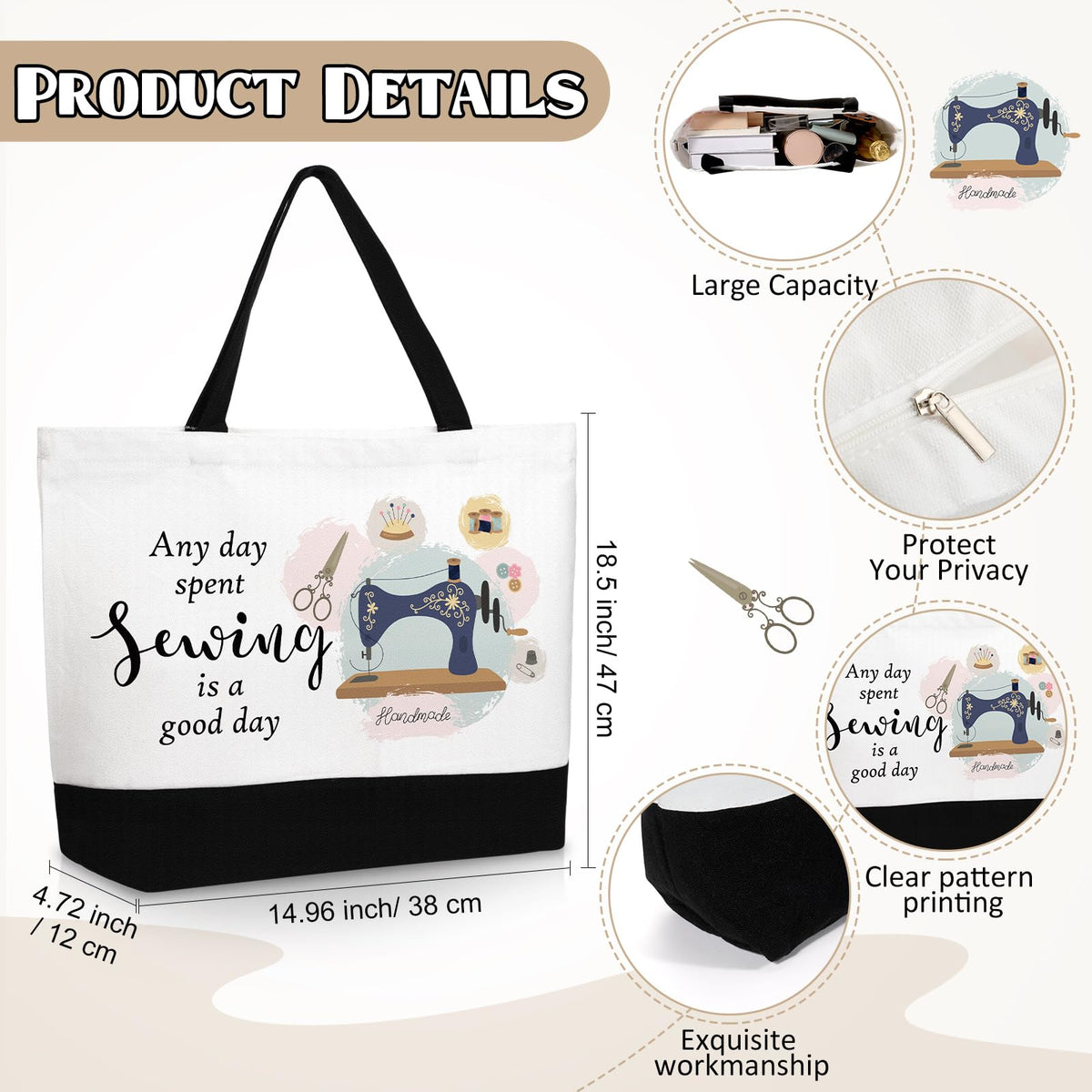 Dansydaisy makeup bag in multicolor, keeps cosmetics organized on the go.