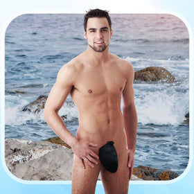 Dansydaisy tanning pouch stitching detail for comfortable wear.