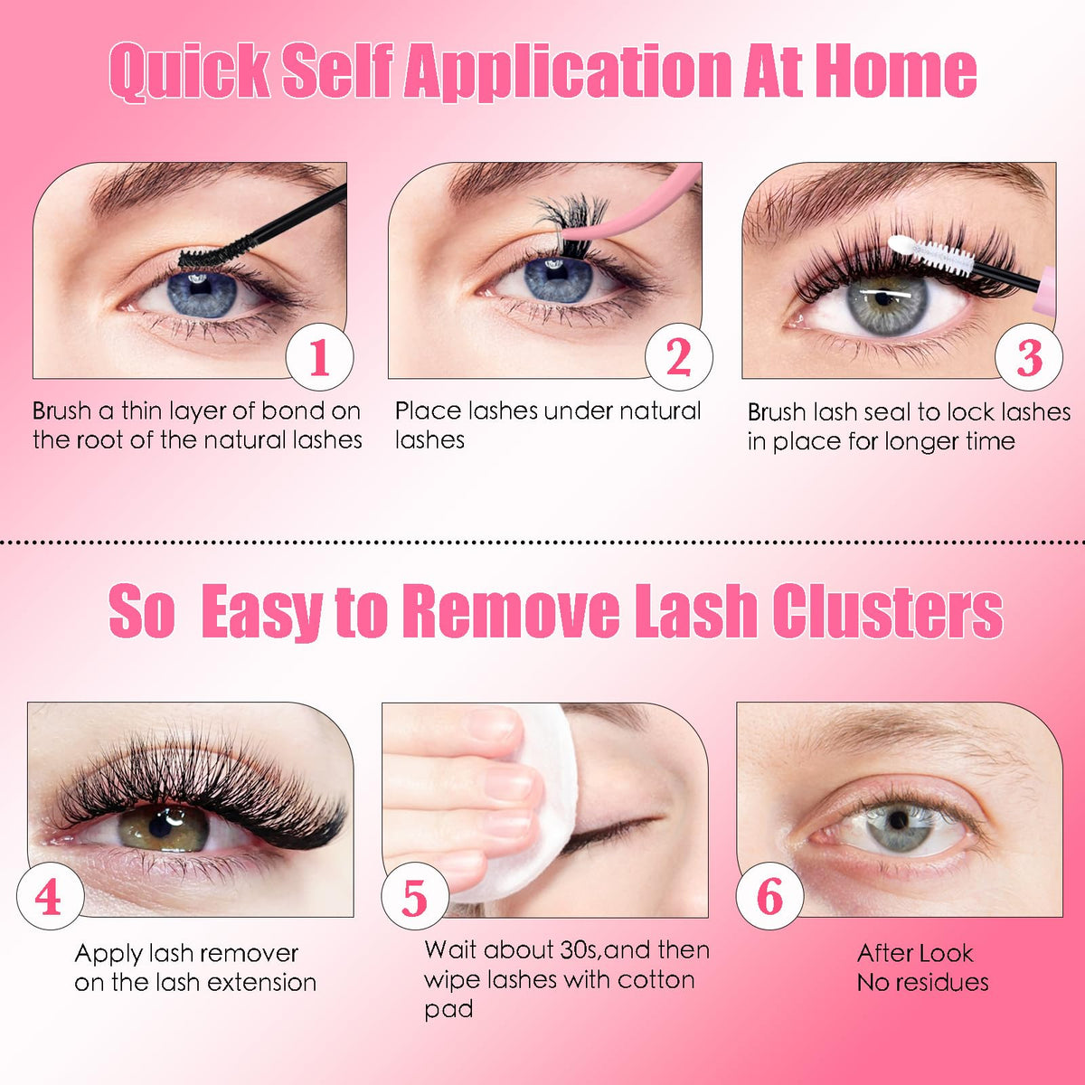 DAODER complete lash extension kit for at-home use.