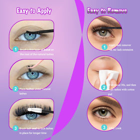 DAODER D-curl cluster lashes 9-16mm for enhanced curl and lift.