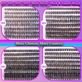 DAODER mini lash brush helps tidy and blend clusters during application.