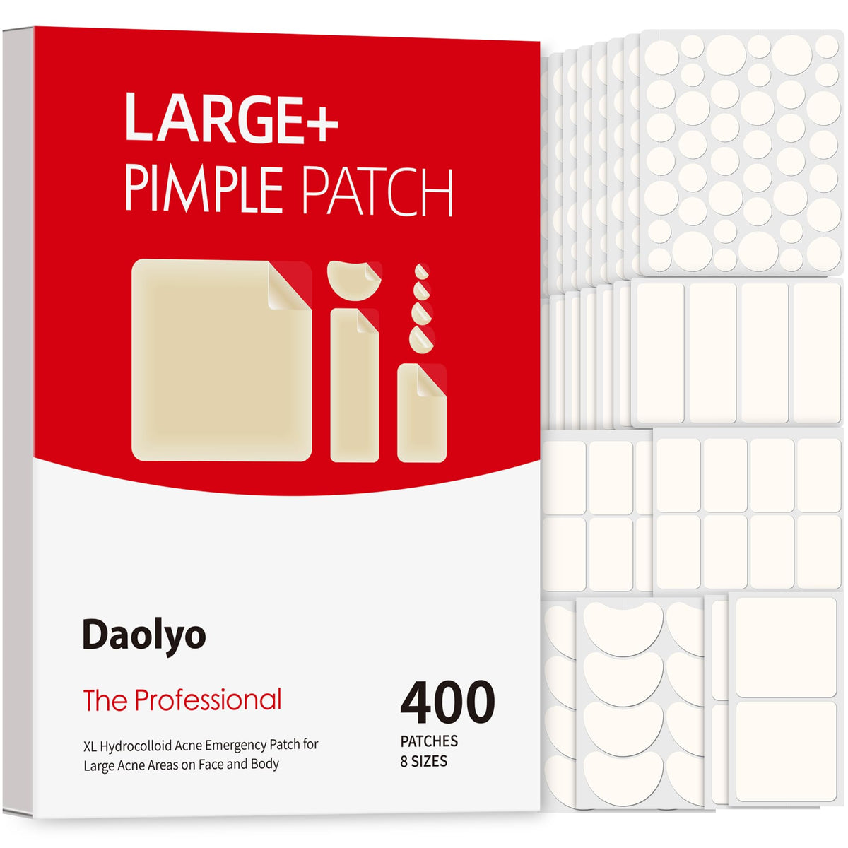 Daolyo round 8mm patch for discreet blemish coverage and absorption