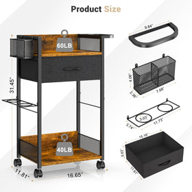 DAOUTIME metal tool holder keeps hot tools safe.