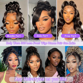daparo 28 inch Brazilian virgin hair wig for long lasting, silky mane