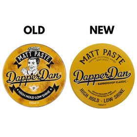 Dapper Dan Matt Paste texture demo shows defined styles and texture options.
