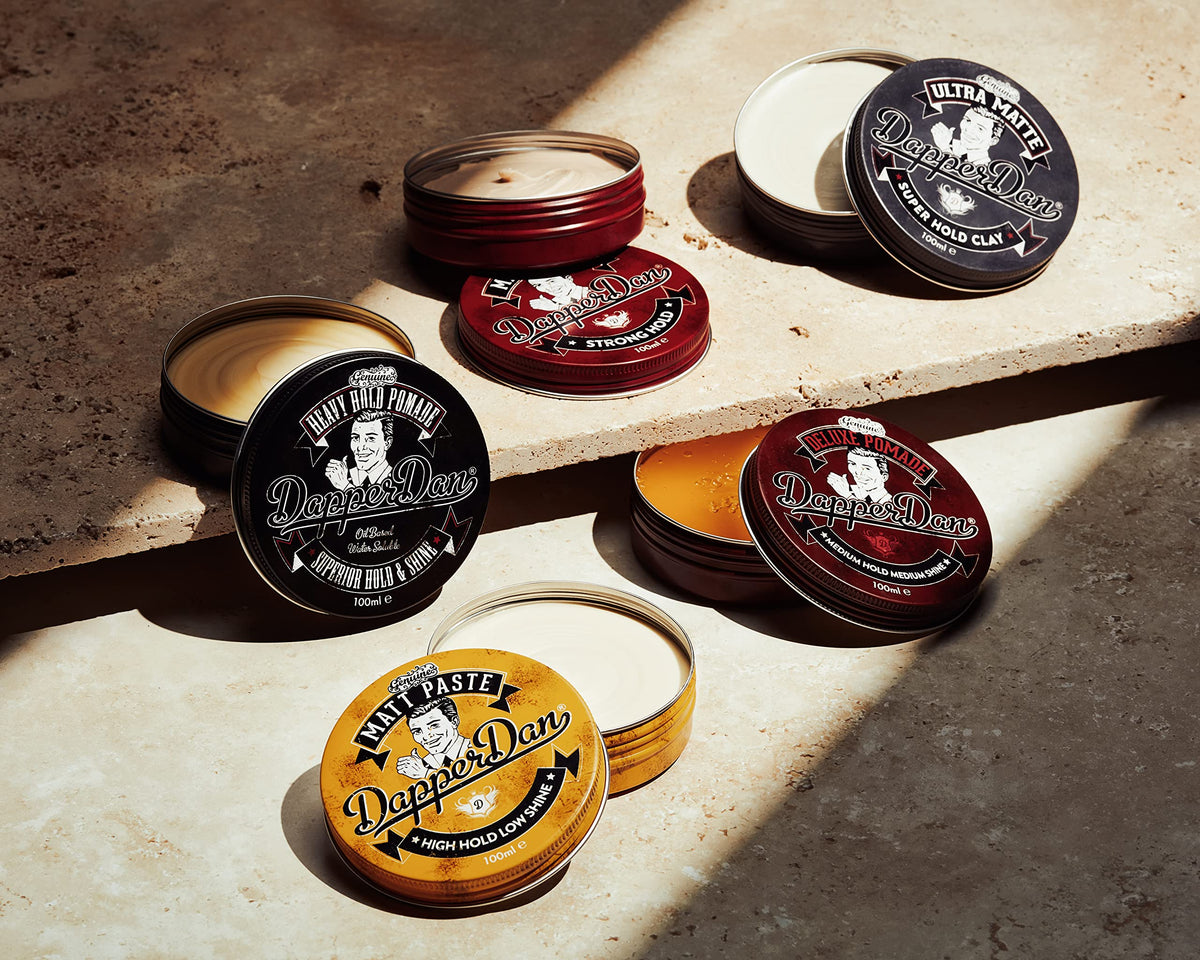 Dapper Dan Matt Paste washout-friendly formula cleans away easily.