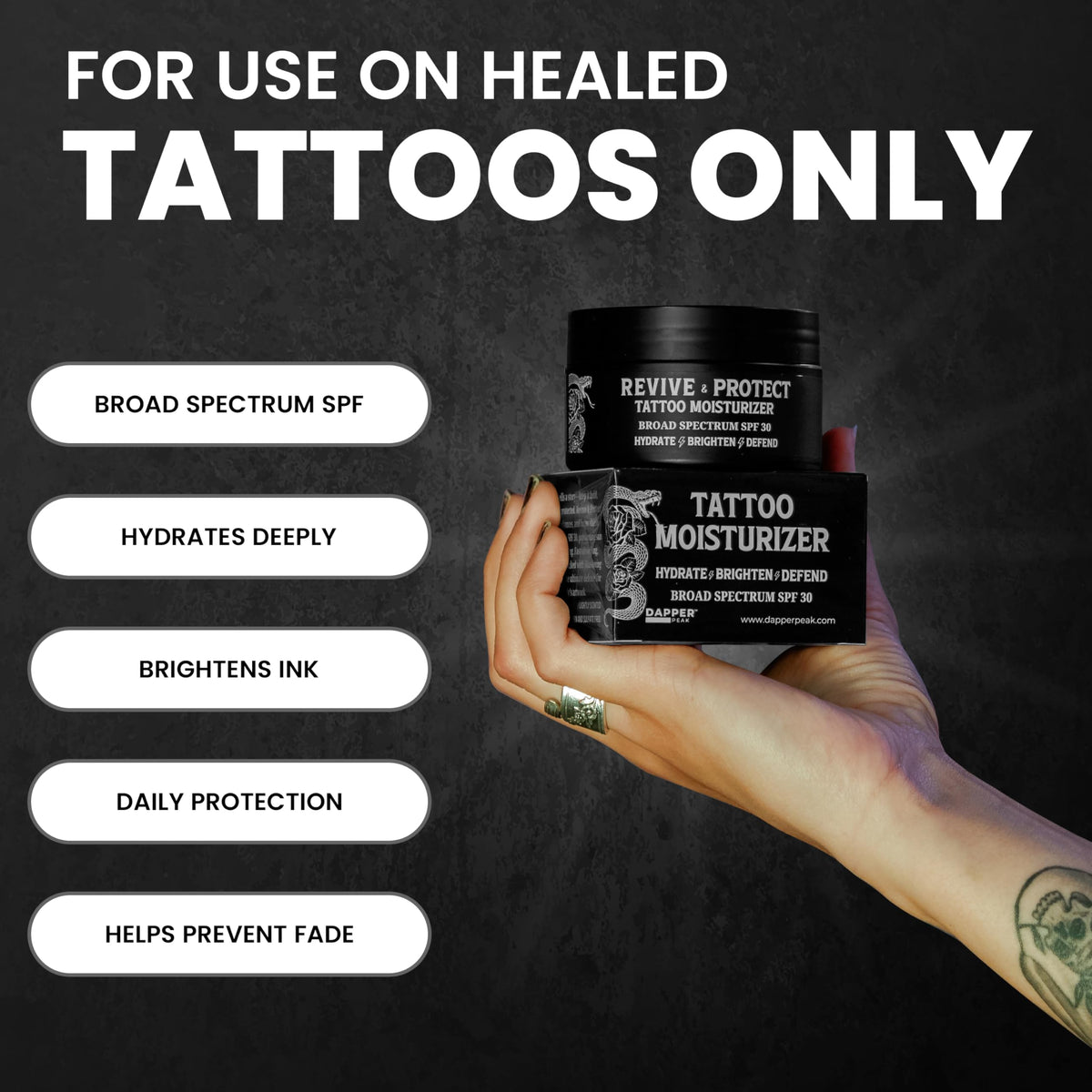 Texture being absorbed quickly without residue on skin