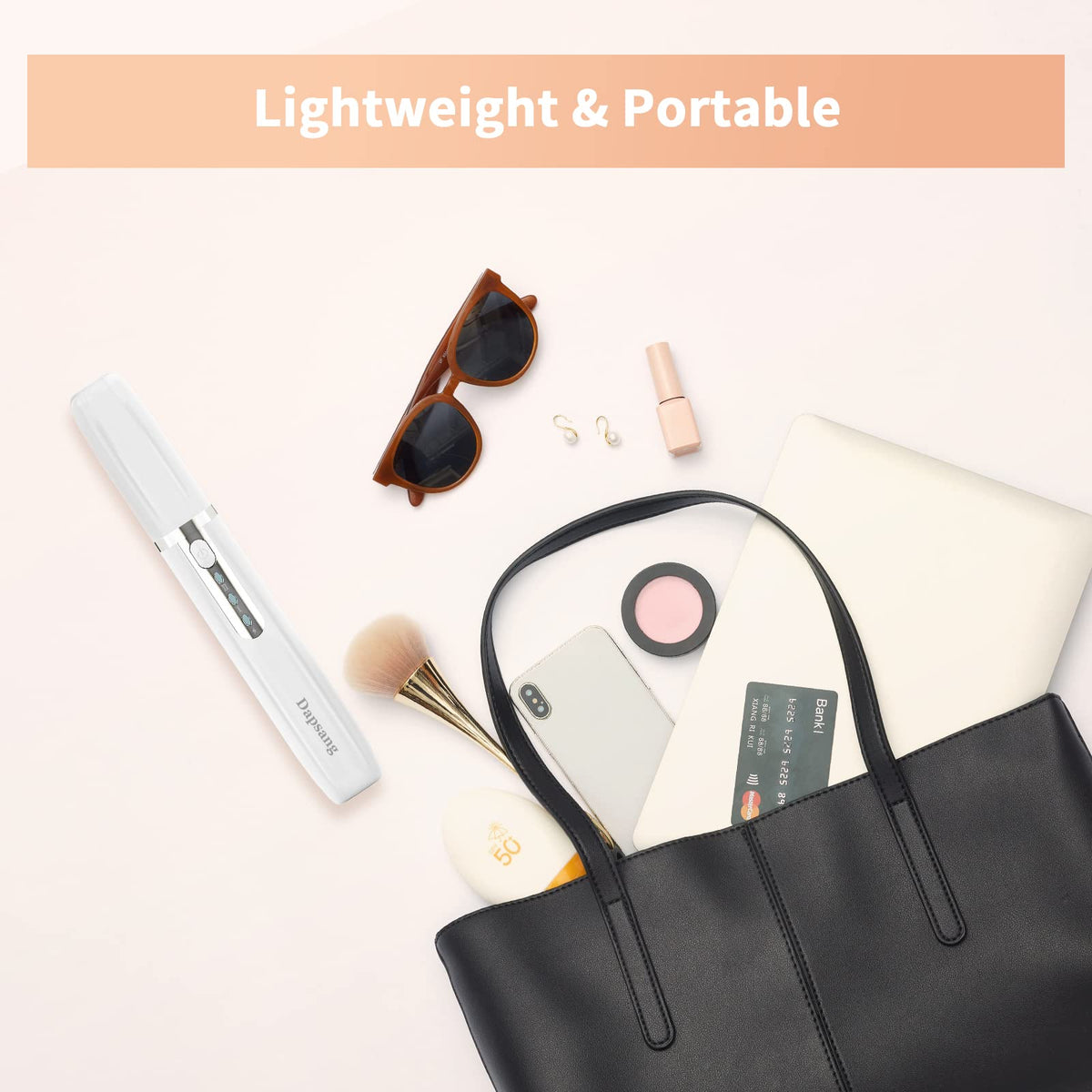 Dapsang Eyebrow Trimmer portable, pen-sized design for on-the-go styling.