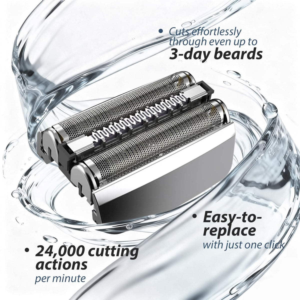 Darohz 70S Series foil head, wet and dry use for flexible grooming