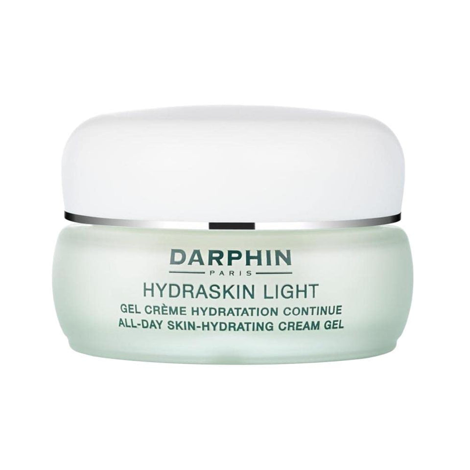 Darphin Hydraskin Light Gel Cream pack-shot showing a sleek jar for daily hydration on normal to combination skin