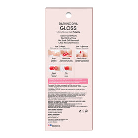 Dashing Diva Gloss Nail Strips Feeling Flush include prep pad and file for easy prep.