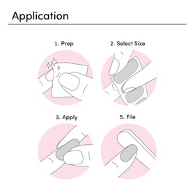 Dashing Diva nail strips being filed to remove excess