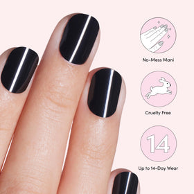 Dashing Diva Glaze application in progress shows dome-fit strips.