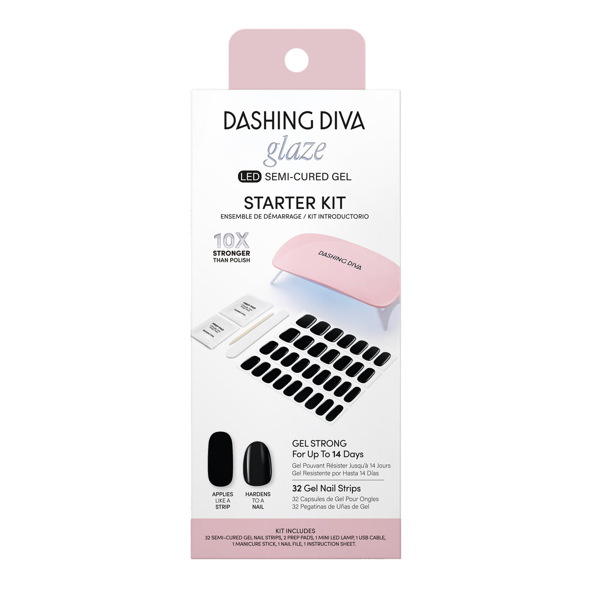 Dashing Diva Glaze Starter Kit front view for easy at-home nails.