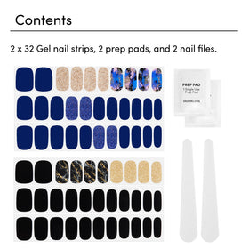 Gloss nail strips in action for quick, snag-free nail styling