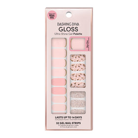 Dashing Diva Gloss Nail Strips Feeling Flush offer instant glossy color without UV light.