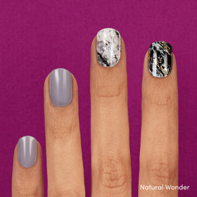 Dashing Diva Ivy Opal gel strips add shimmering depth to nails.
