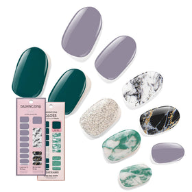 Dashing Diva Natural Wonder gel strips for a lasting, high-gloss manicure.
