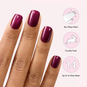 Dashing Diva Gloss Nail Strips press and file detail highlights a seamless wrap.