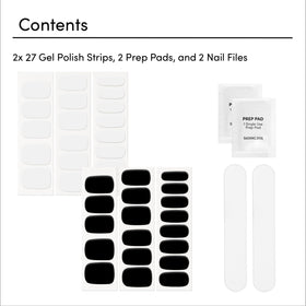 Dashing Diva Gloss two gel strip sets packaged for versatile color options.