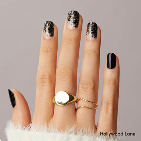 Dashing Diva Hollywood Lane nails close-up showcasing chic high-shine gel look