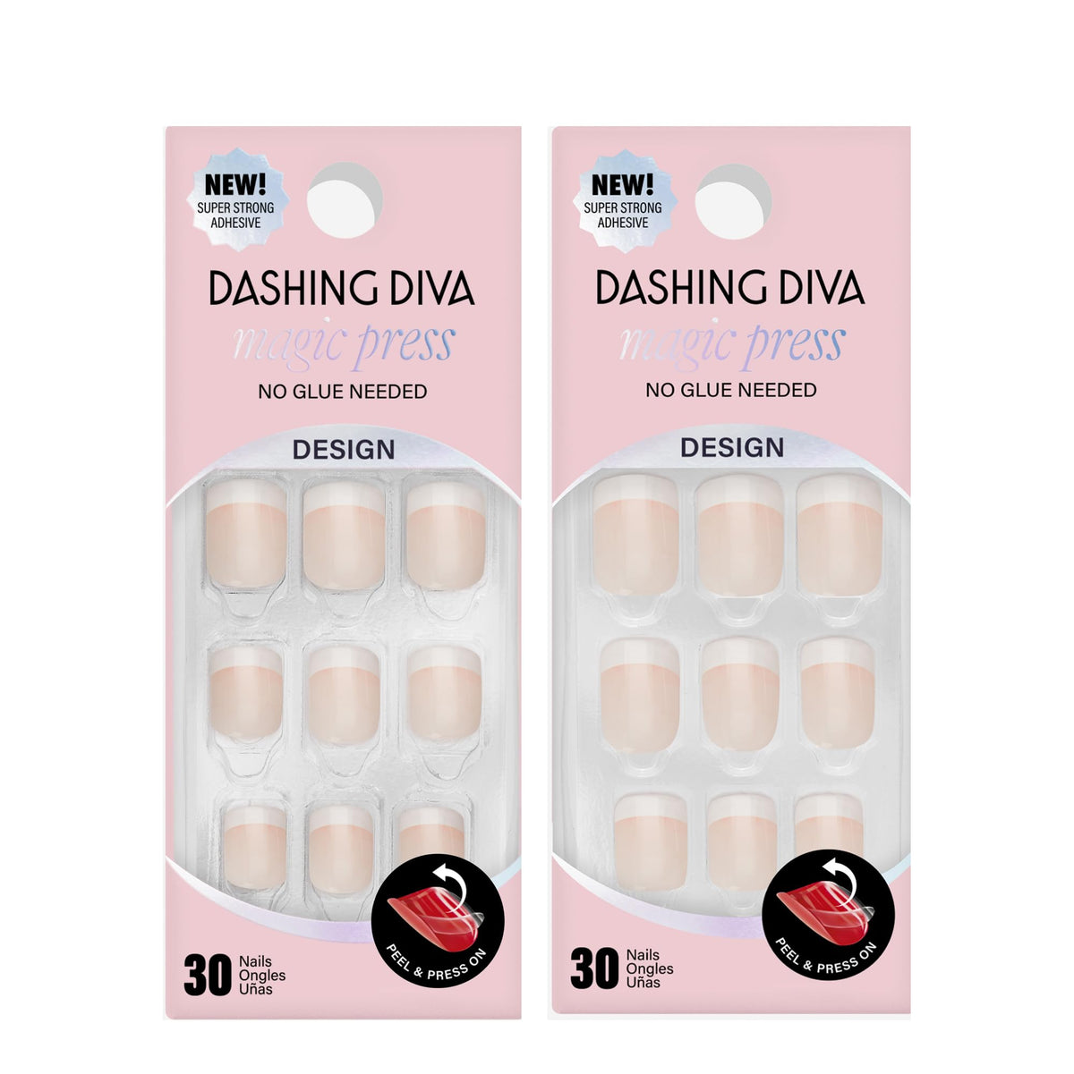 Dashing Diva Magic Press adhesive stay-put design for secure wear