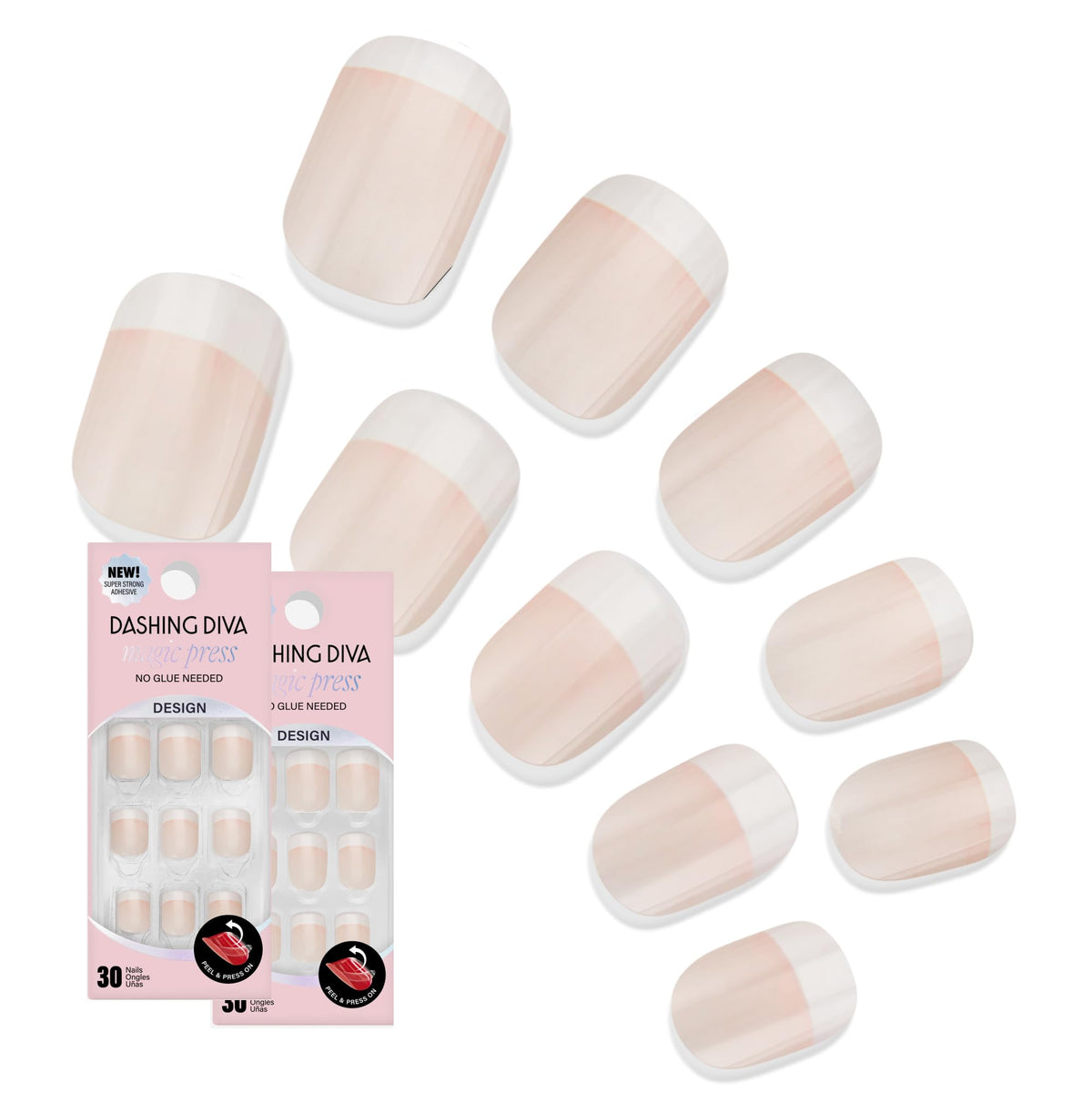 Dashing Diva Magic Press Day-to-Night close-up for easy at-home manicure