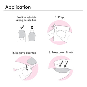 Dashing Diva Magic Press square nails in application for quick fit