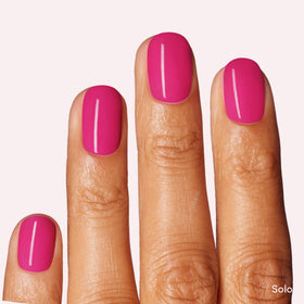 Dashing Diva One Gel Color Duo Solo bottle close-up in vibrant fuchsia pink.