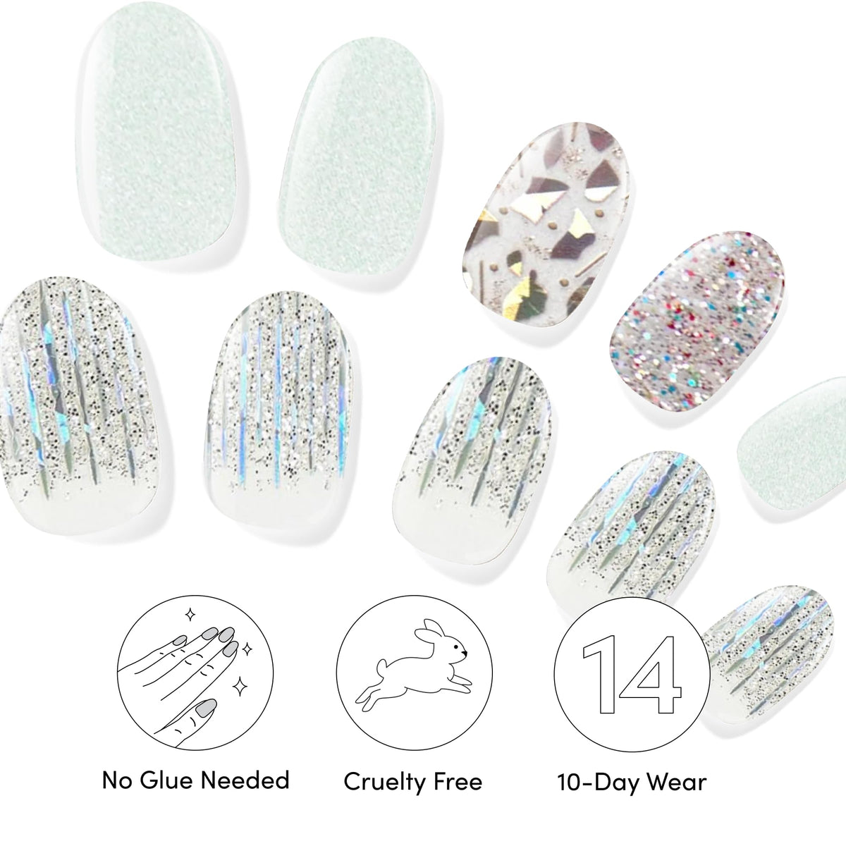 Dashing Diva prep pad and nail file included for prep