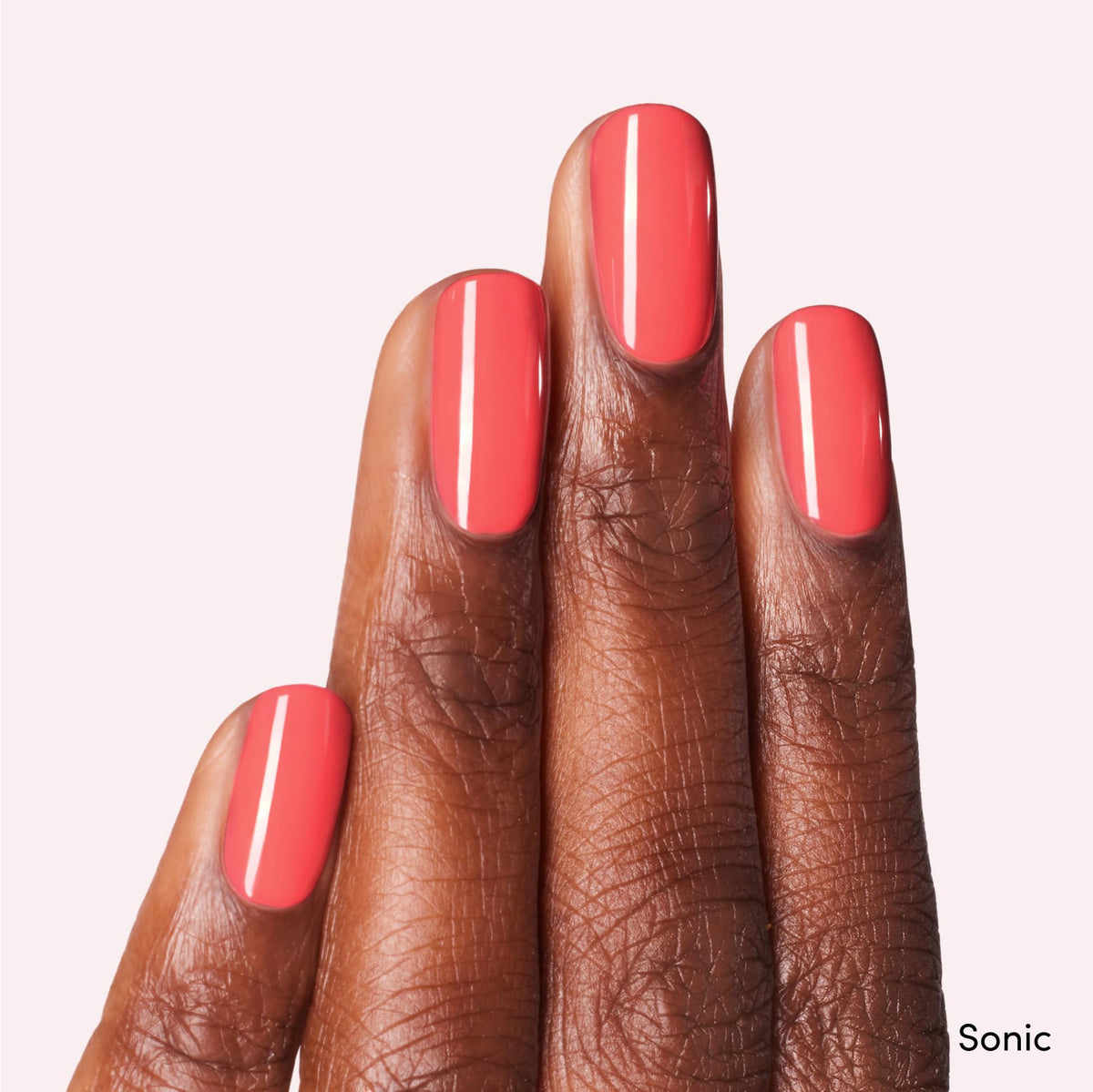 Dashing Diva Sonic grapefruit nail polish swatch reveals bright gel color