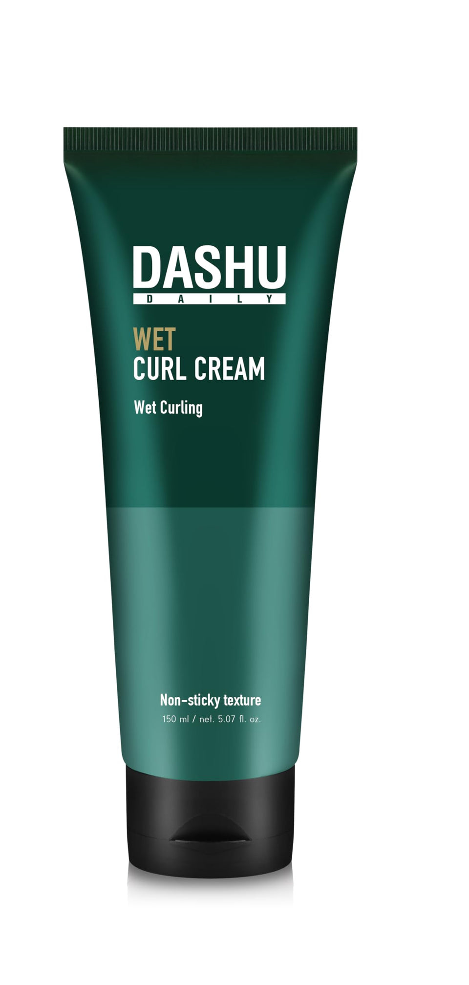 DASHU Daily Curl Cream bottle shows hydrating, frizz-free curls for natural styling