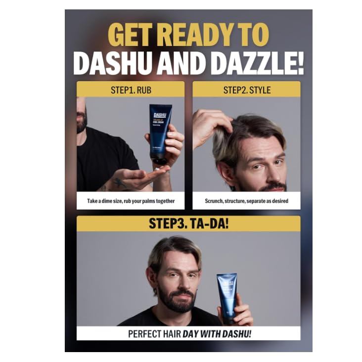 DASHU Daily Volume Up waves model displays defined, bouncy curls.