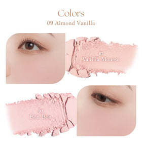 Dasique Blending Mood Cheek 09 Almond Vanilla brush-stroke demonstrating seamless blending