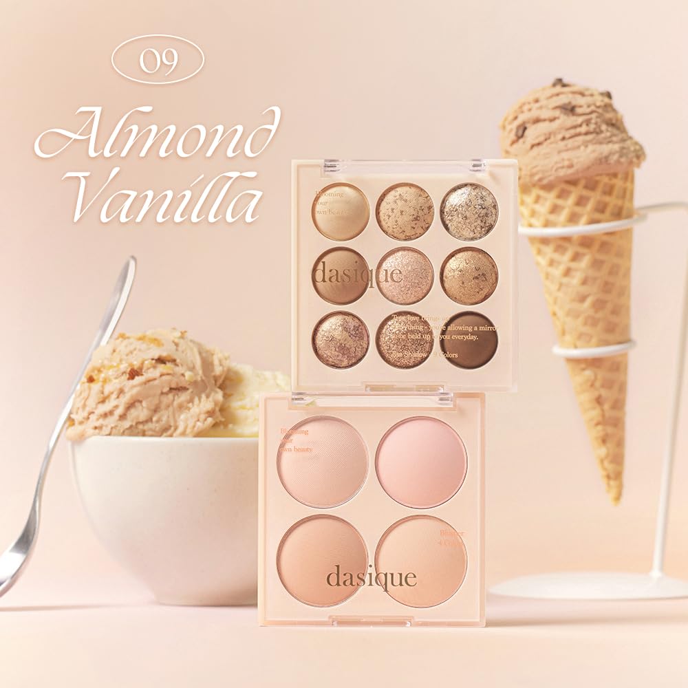 Dasique Blending Mood Cheek 09 Almond Vanilla swatches on skin for shade matching