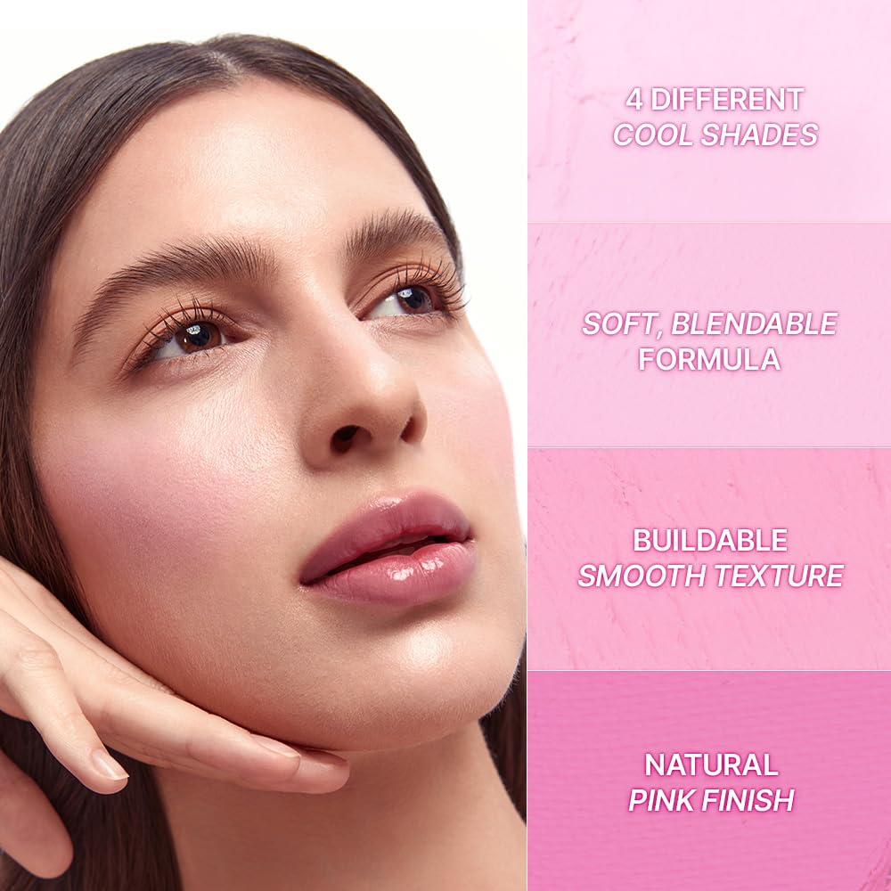 Dasique Blending Mood Cheek Berry Smoothie shade 1 close-up for subtle daily pink glow.