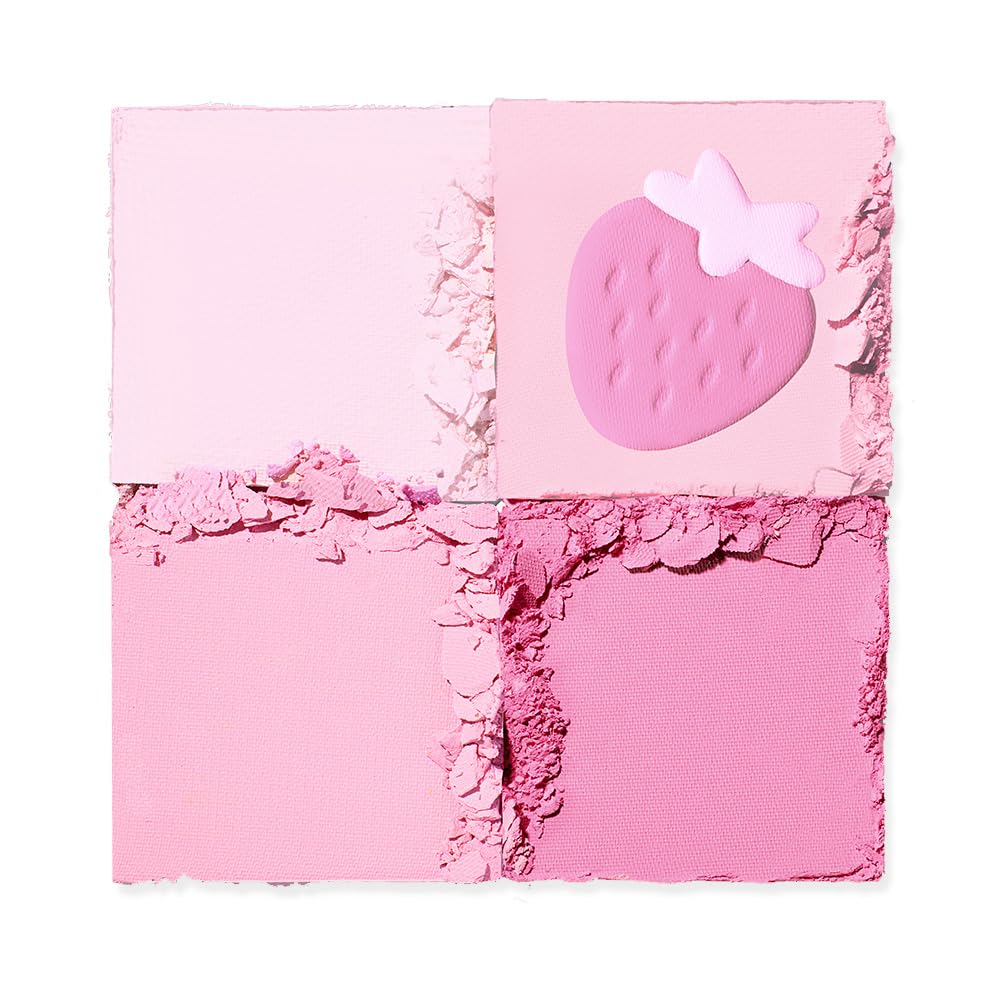 Dasique Blending Mood Cheek Berry Smoothie compact open demonstration for easy application.