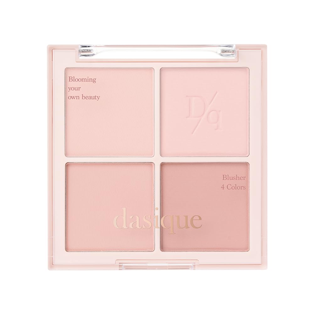 Dasique Blending Mood Cheek Rose Milk Tea 01 swatch showing soft rosé wash for buildable color.