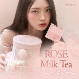 Dasique Blending Mood Cheek Rose Milk Tea 04 swatch for sheer, natural radiance.
